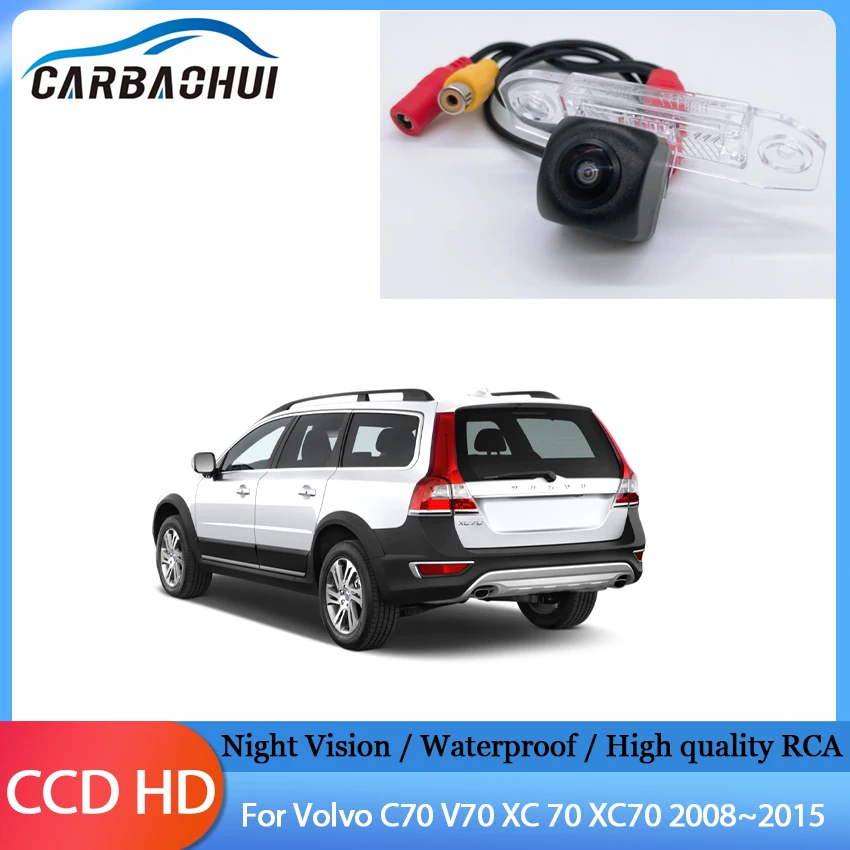 HD CCD Night Vision Reversing Rear View Image Car Camera For Volvo C70 V70 XC 70 XC70 2008 2009 2010 2011 2012 2013 2014 2015