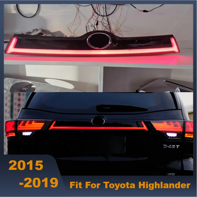 

LED Turn Signal Width Light Trunk Rear Lamp Modified For Highlander 2015-2019