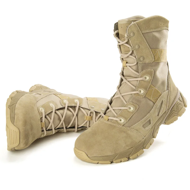 Boots Men\'s 07 Hiking Boots Fans Super Light Shock Absorption Mountaineering Shoes Winter High Top Land Hiking