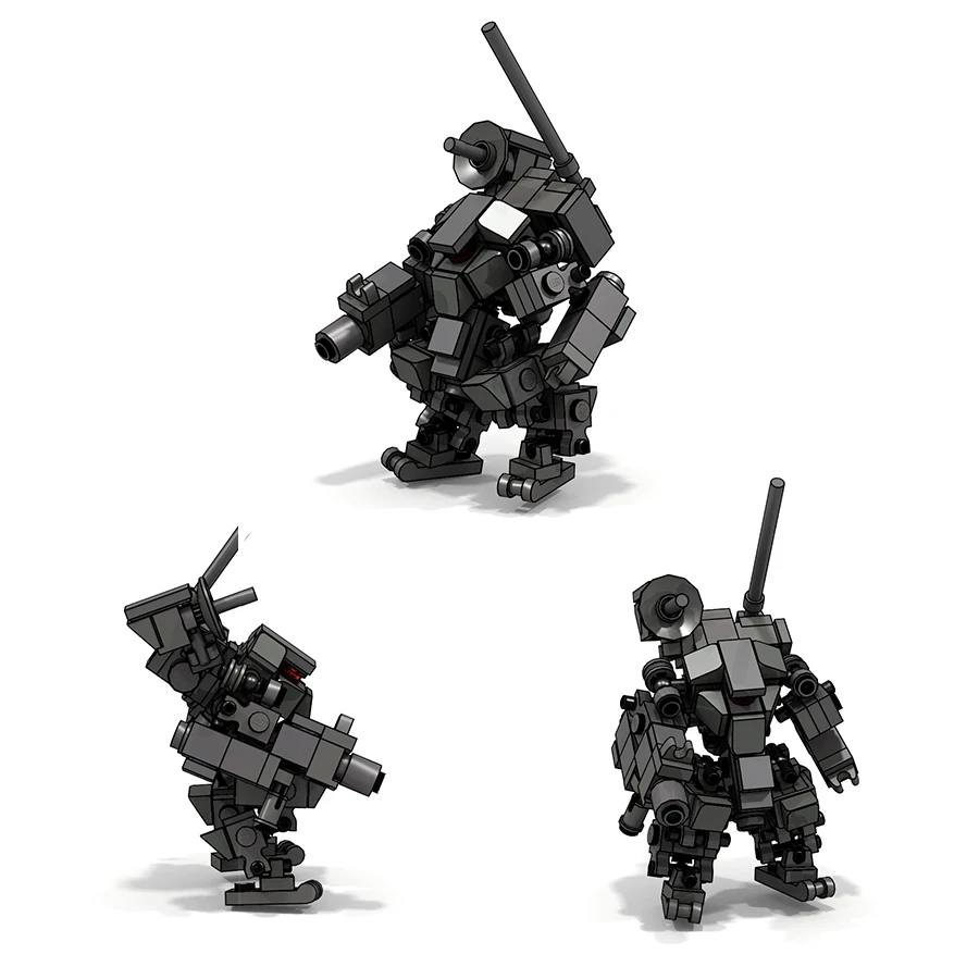 8Cm Mecha Vechten Warfare Soldaat Robots Model Assemblage Kleine Deeltje Bouwstenen Educatief Speelgoed Voor Kinderen Bakstenen