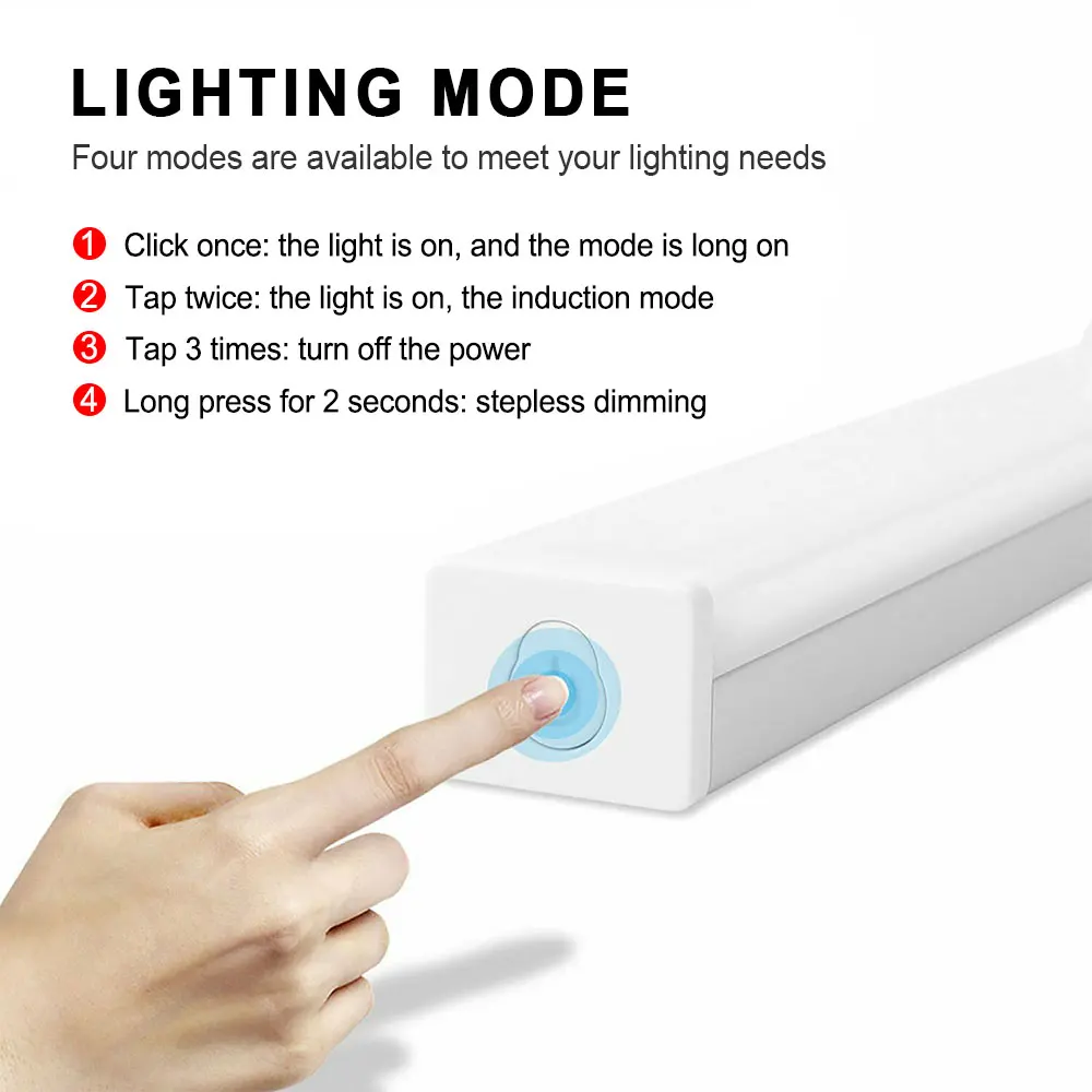 15/21/30cm inteligente led luz de indução humana sob armário usb sensor de movimento luzes barra luz da noite lâmpada leitura