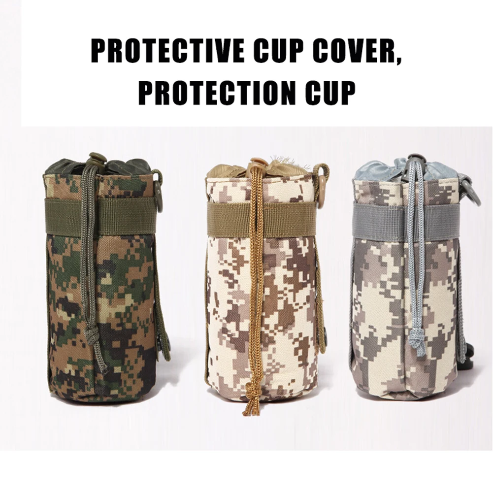 Outdoor Molle Water Bottle Bag Pouch For Outdoor Travel Camping Hiking Fishing