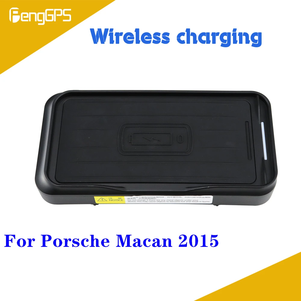 Quick Wireless Charger For Porsche Macan 2015 QI Fast Mobile Phone 10W Hidden Car Dashboard Holder Charging Pad