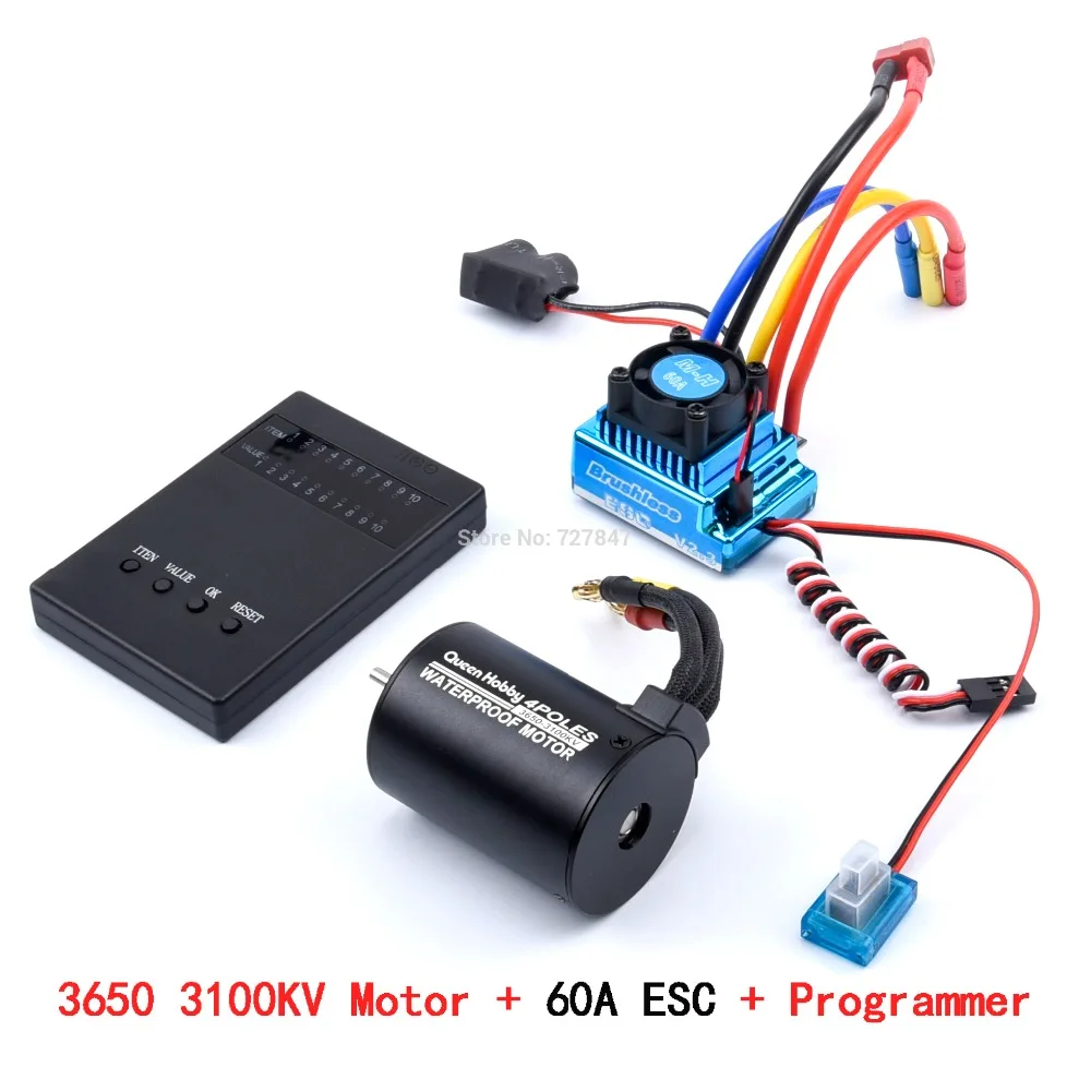 3650 2300KV / 3100KV / 3900KV / 4300KV / 5200KV Borstelloze Motor & 45A 60A 80A 120A Esc Combo Voor 1:10 Rc Auto Boot Deel