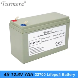 Turmer 32700 Lifepo4 akumulator 4S1P 12.8V 7Ah z 4S 40A bilans BMS dla 12V Panel słoneczny i system ups 12V