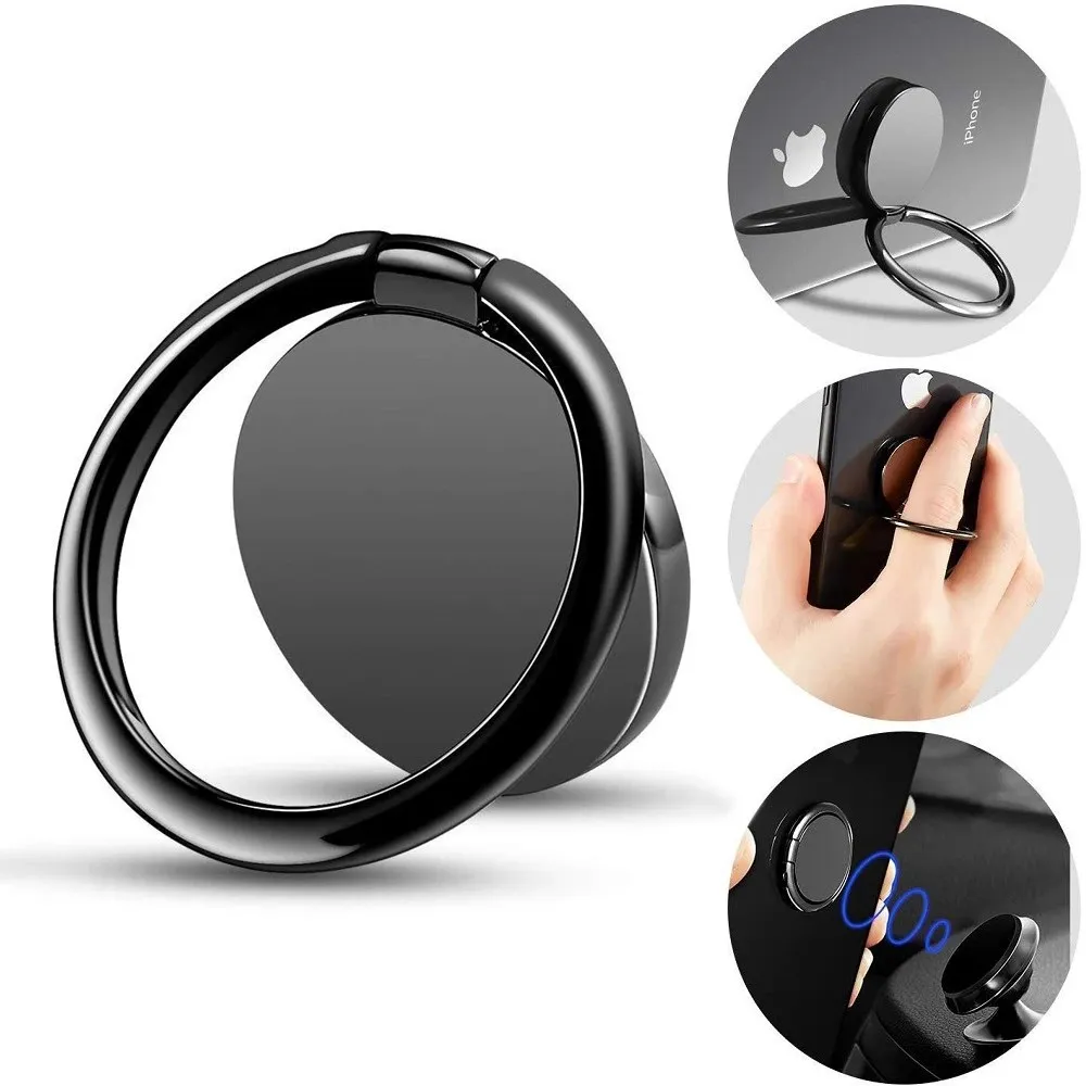 

Luxury Spin Rotatable Phone Holder 360 Degree Rotatable Magnet Metal Finger Ring Smartphone Socket For Magnetic Smartphone Stand