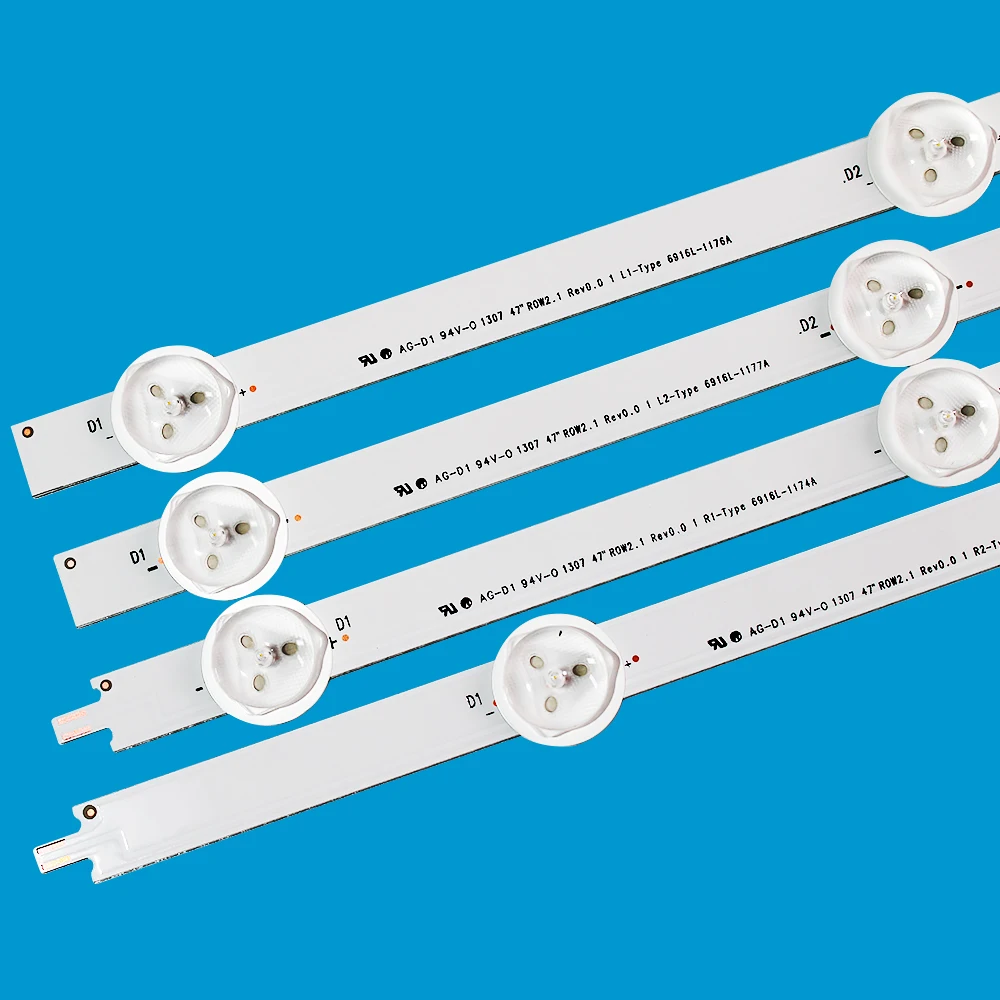 12 buah/set baru 47 "LG Strip LED Strip Strip Strip Strip,(3 * R1,3 * R2,3 * L1,3 * L2),