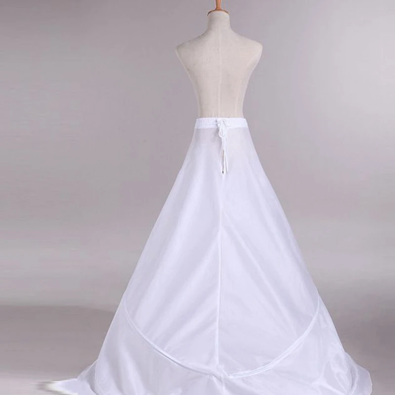 Enaguas blancas de línea a para Vestido de novia, falda esponjosa Halka barata, ropa interior para fiesta de boda, novedad de 2024