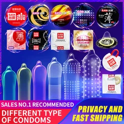 Elasun Condoms Plus Size Penis Different Varieties Large Spikes Fire Ice Condom Full Oil Smooth Lubricated Condom Hot Sale