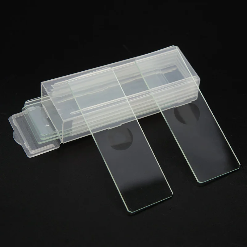 5pcs Blank Microscope Glass Slides Reusable Laboratorial Single Concave Cavity Slide 7103 Lab Consumables for Liquid Specimen