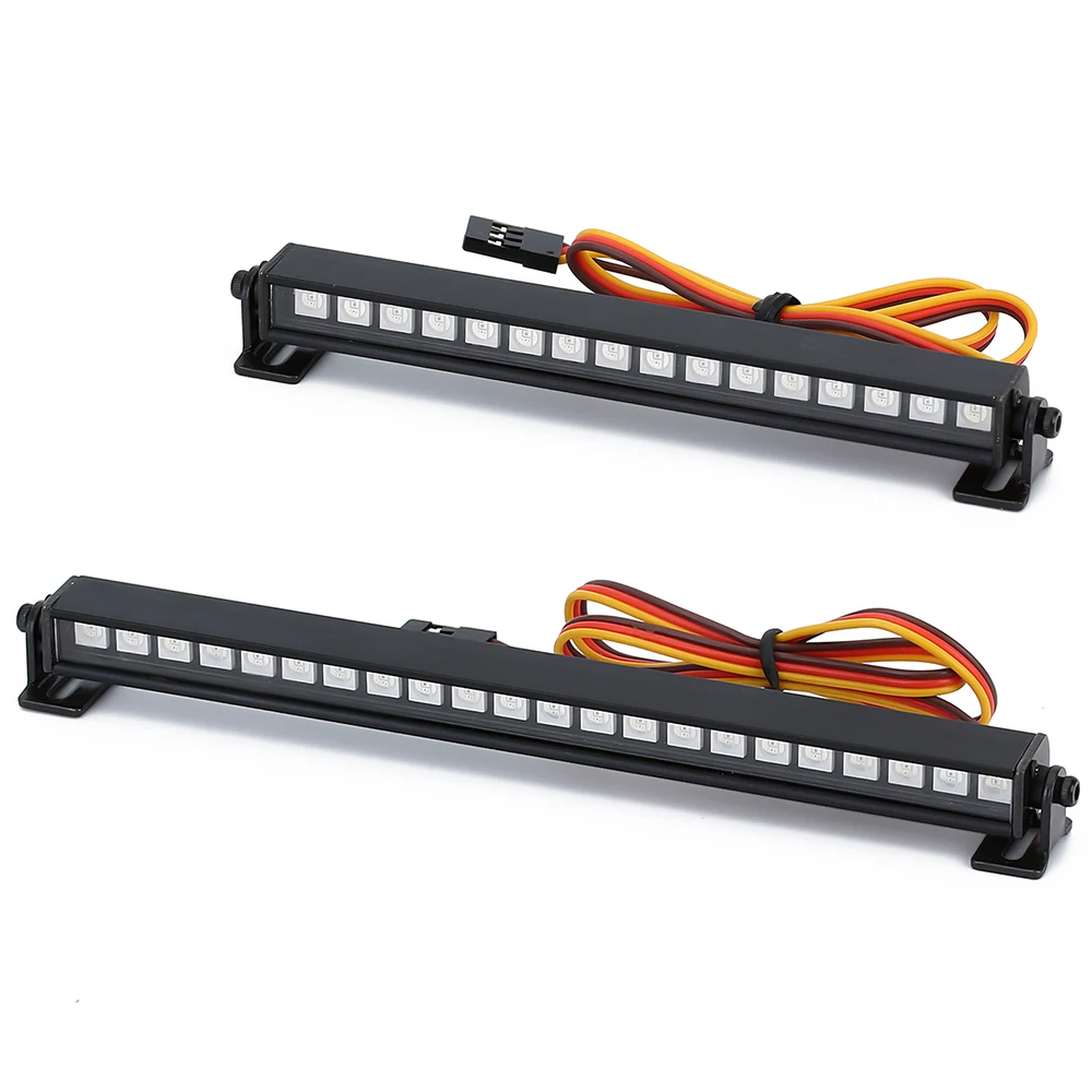 Metal 16/22LED RC Roof Lamp Light Bar Colorful for 1/10 RC Crawler Car Axial SCX10 90046 D90 Traxxas TRX-4