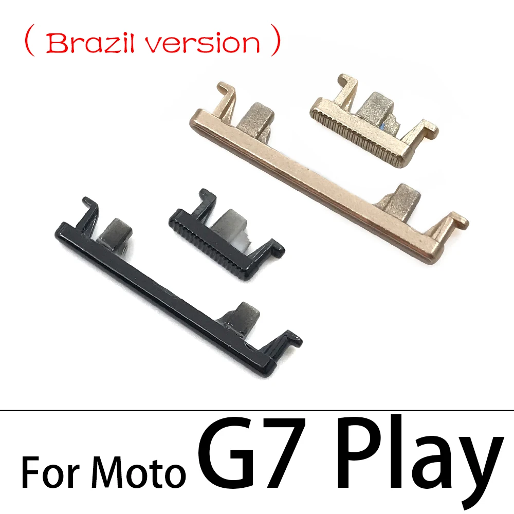 10Pcs/Lot, New For Moto G9 G7 G8 Plus Play Power / G8 Power Lite Power Button ON OFF Volume Up Down Side Button Key