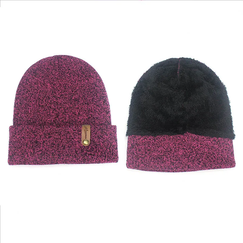 Unisex czapka beanie szalik komin zestaw rękawiczek zima gruba dzianina ciepła czapeczka kobiety mężczyźni stałe Retro czapka typu beanie miękkie