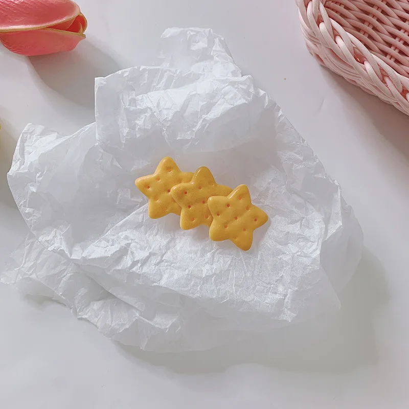 Pince à cheveux en forme de biscuit pour filles, épingles à cheveux pour enfants, couvre-chef mignon, bandes de cheveux de dessin animé, accessoires