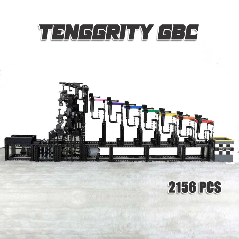 Tenggrity GBC Science Creative Moc Building Blocks Suspended Tension Oning Balance Stand Power Model Electric Puzzle Toy Gifts