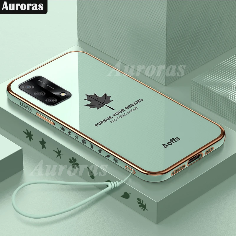 

Auroras For Realme GT Master Edition Case Luxury Maple Leaf Shockproof Soft Silicone Cover For Realme GT 5G Phone Case