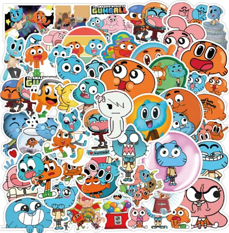 10/30/50pcs  Classic Animation Forrest Graffiti Skateboard Travel Suitcase Phone Pencil  Cases  Laptop Luggage   Stickers Glasse