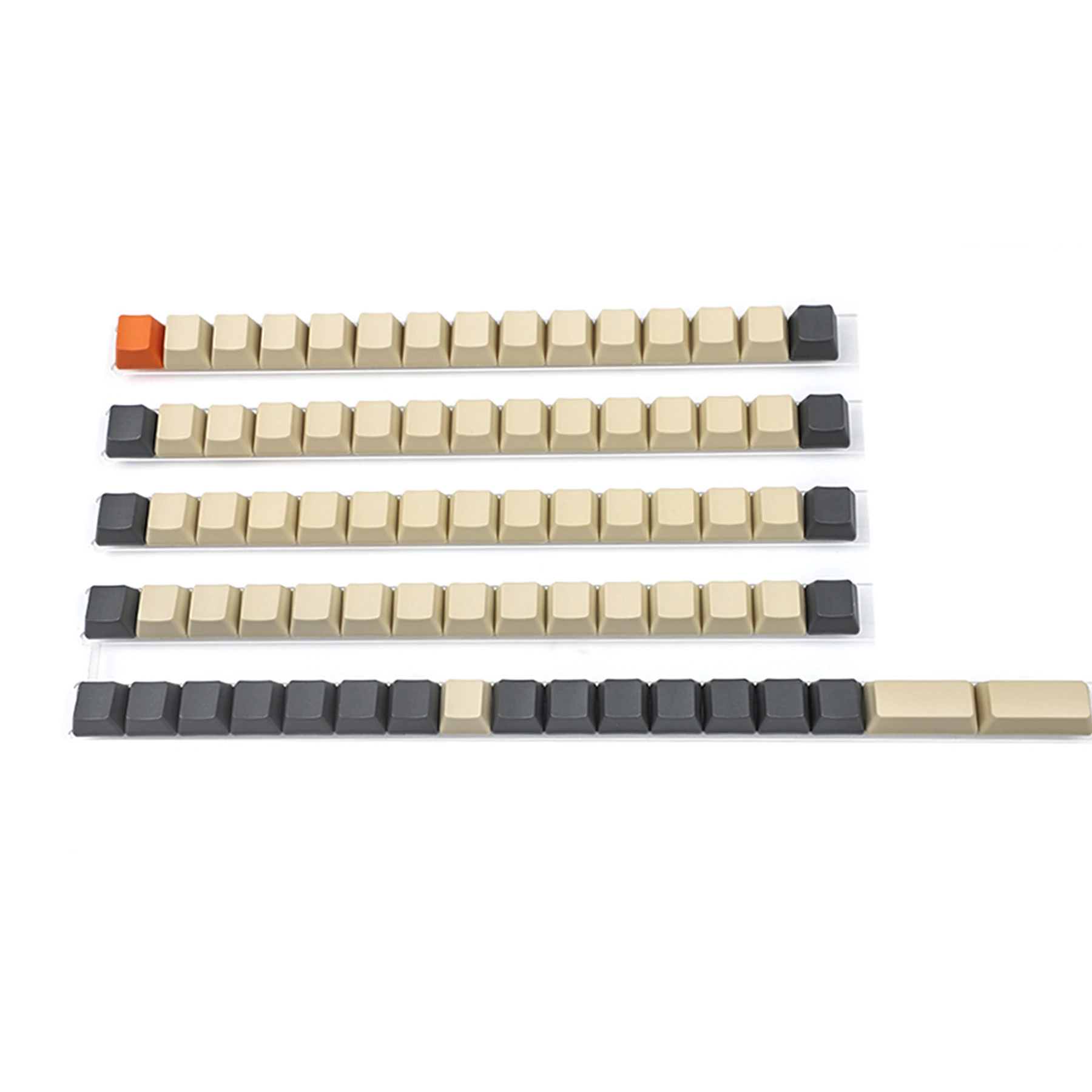 

OEM профиль 75 клавиш чистые PBT Ortholinear макет клавиш колпачки для механической клавиатуры XD75 ID75 планка Preonic Niu40 YMD40v2 40% DIY