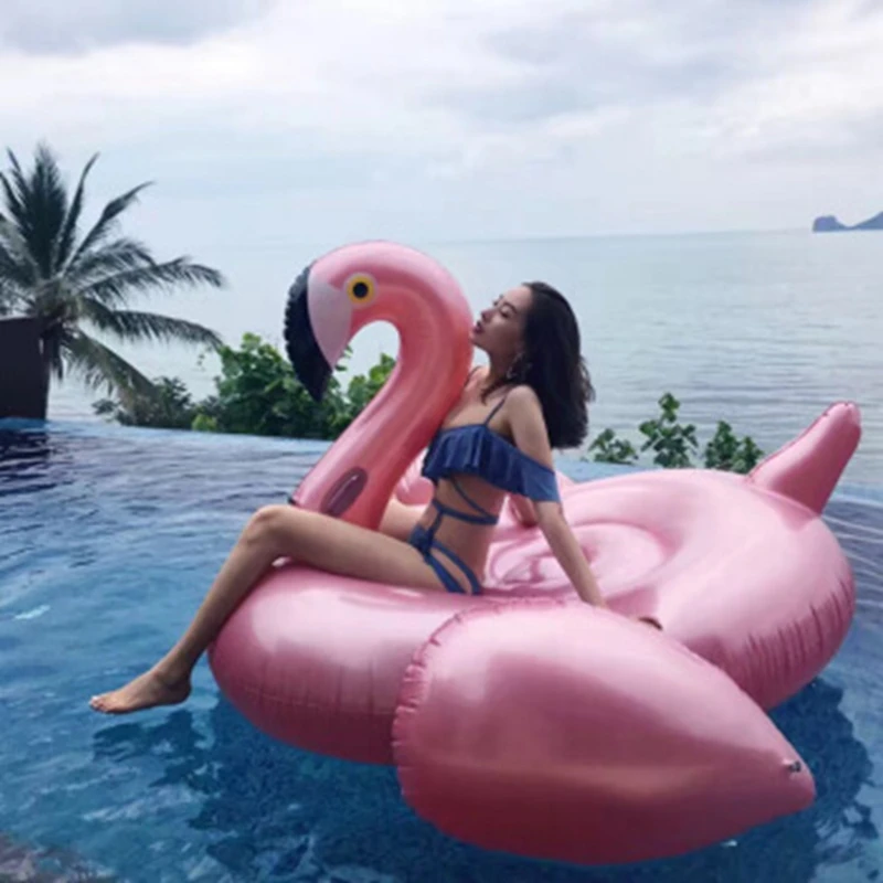 Giant Inflatable Flamingo 60 Inches Unicorn Pool Floats Tube Raft Swimming Ring Circle Water Bed Boia Piscina Adults Party Toys