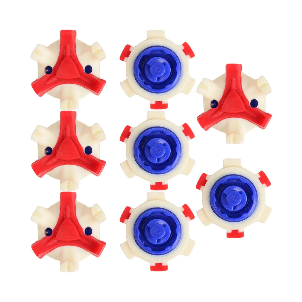 8pcs Golf Shoe Spikes White&Blue&Red Stinger Thread Cleats Fast Twist Golf Training Aids Accessories