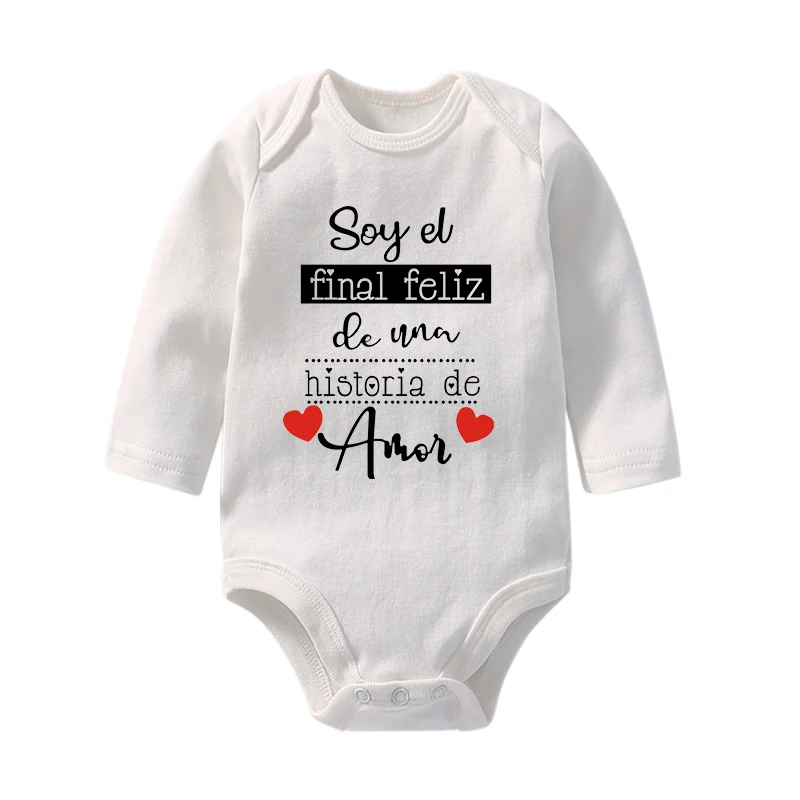 Funny Newborn Baby Romper Infant Cotton Long Sleeve Baby Body Clothes Amor Print Boy Girl BodySuit Born Crawling Baby 0-24M