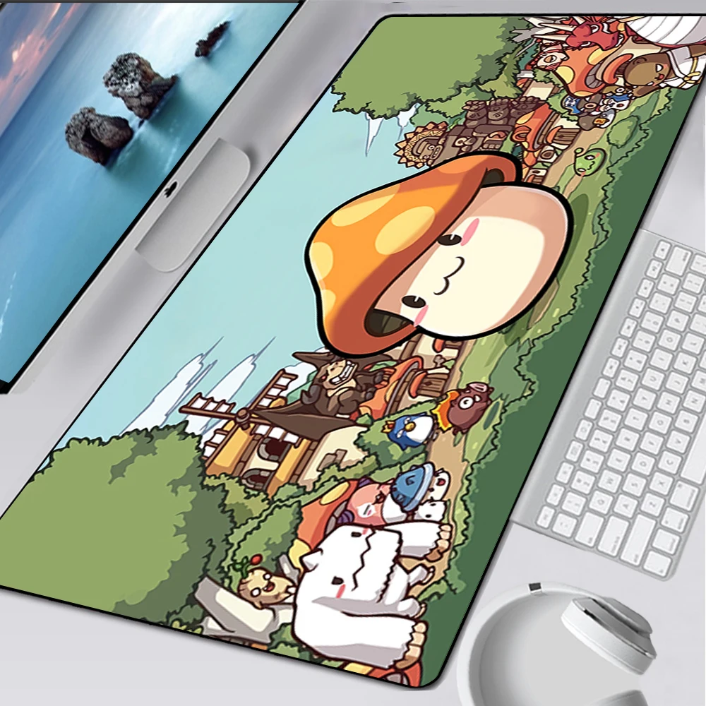 Maplestory Large Gaming Mouse Pad XXL Computer Mousepad PC Gamer Mouse Mat Laptop Mausepad Mouse Carpet Keyboard Mat Desk Pad