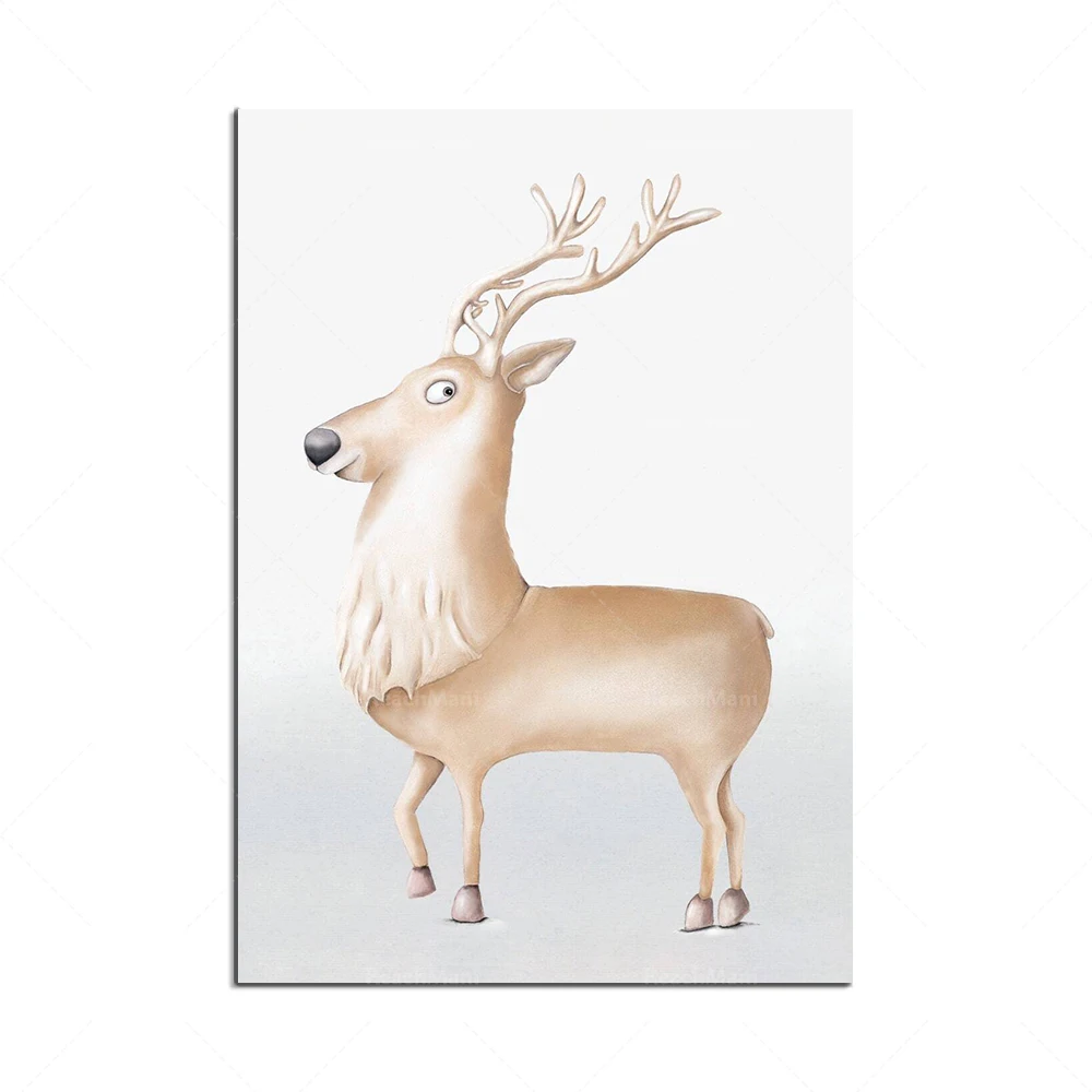 Farm Animals Prints, Horse, Duck, Sloth, Alpaca, Rabbit, Meerkat, Tiger Farmhouse Wall Art Baby Nursery Animals Poster