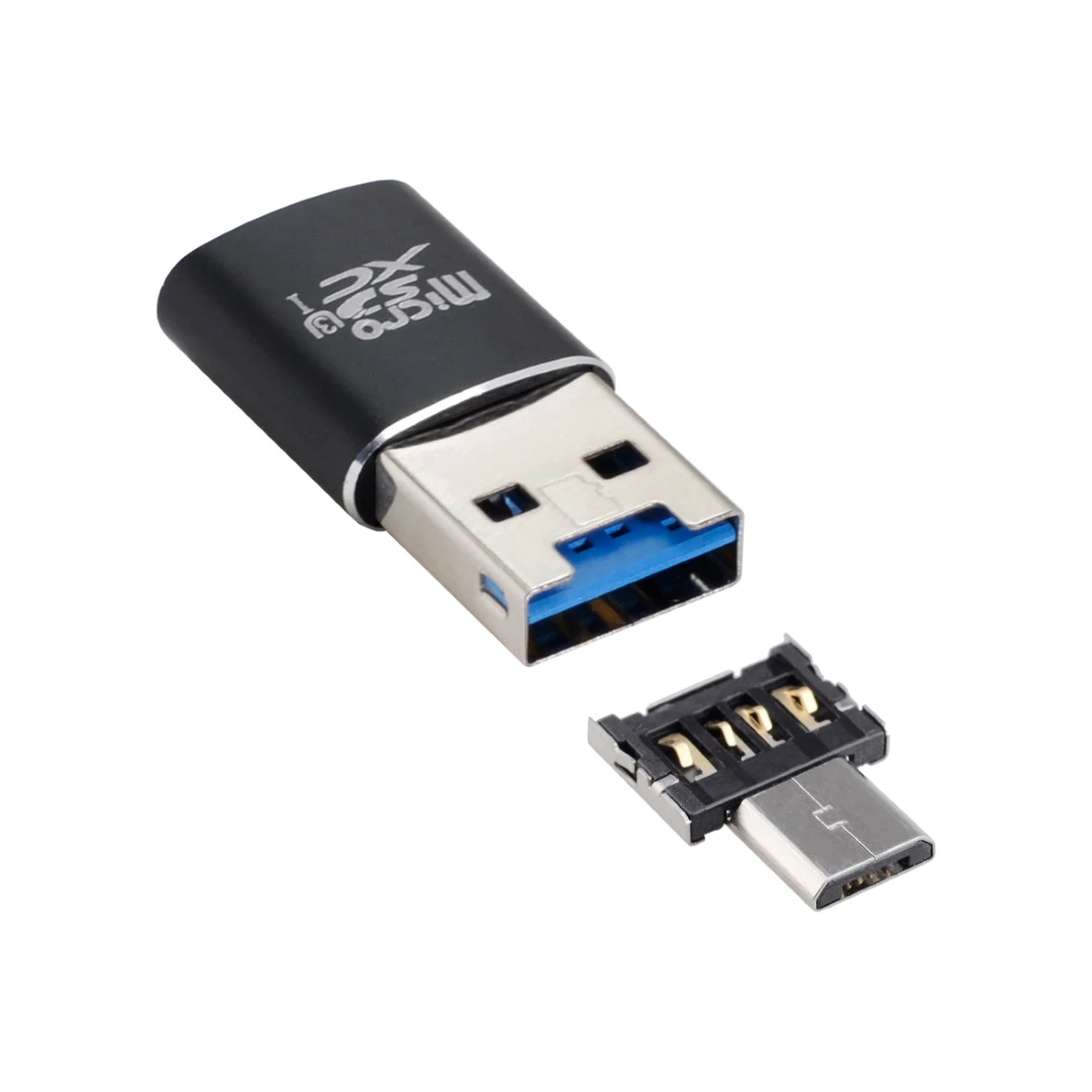 

Chenyang USB 3.0 to SDXC Micro SD TF Card Reader with Micro USB 5pin OTG Adapter for Tablet / Phone