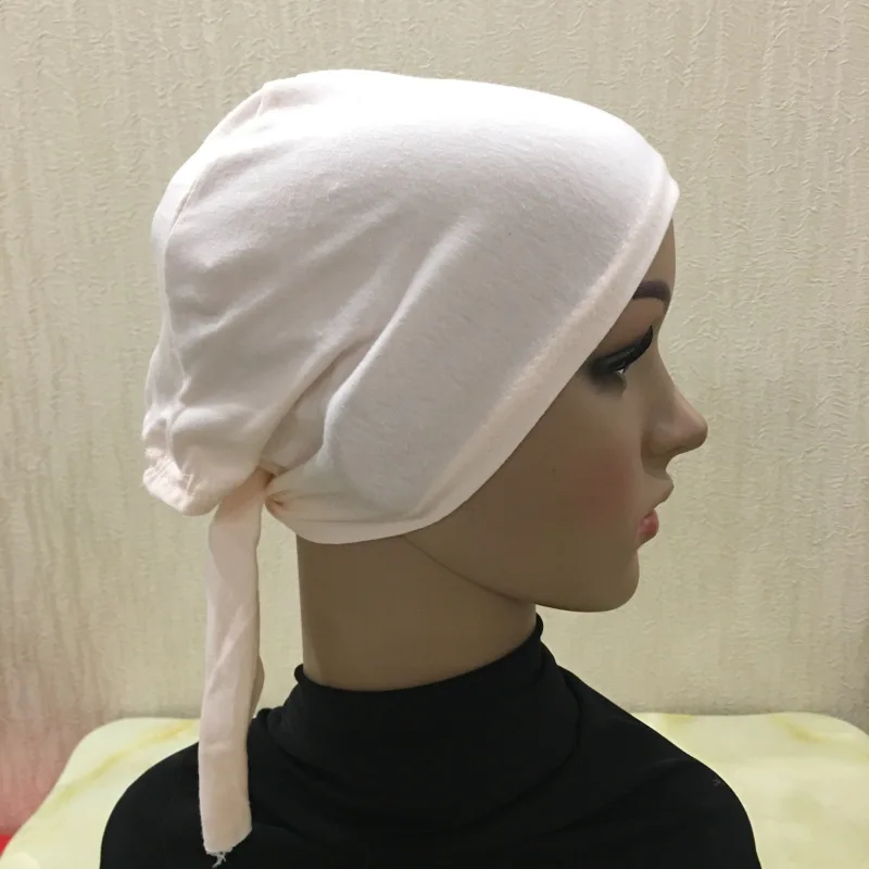 Full Cover Inner Muslim Soft Cotton Hijab Turban Cap Islamic Head Wear Hat Underscarf Bonnet Turkish Scarves Muslim Headcover