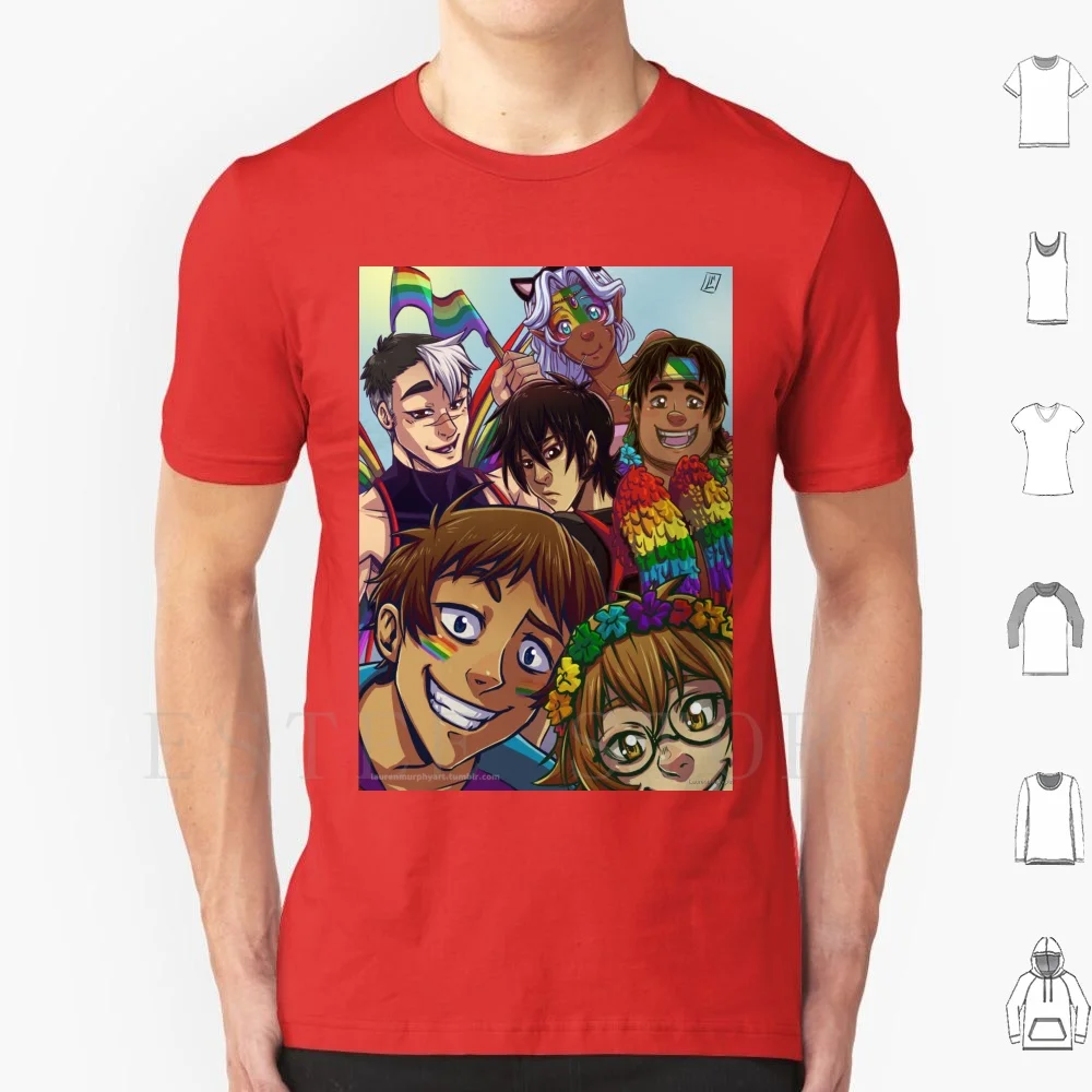 Voltron-Pride T Shirt Men Cotton 6xl Voltron Shiro Keith Allura Princess Pidge Hunk Lance Mcclain Legendary Pride Celebrations