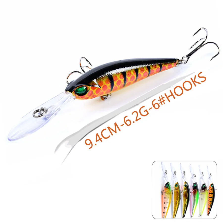 1pcs Jerkbait Minnow Artificial Bait Hard Carp Wobbler All For Fishing Lure Accessories Tackle Crankbaits Swimbait Sea Trolling