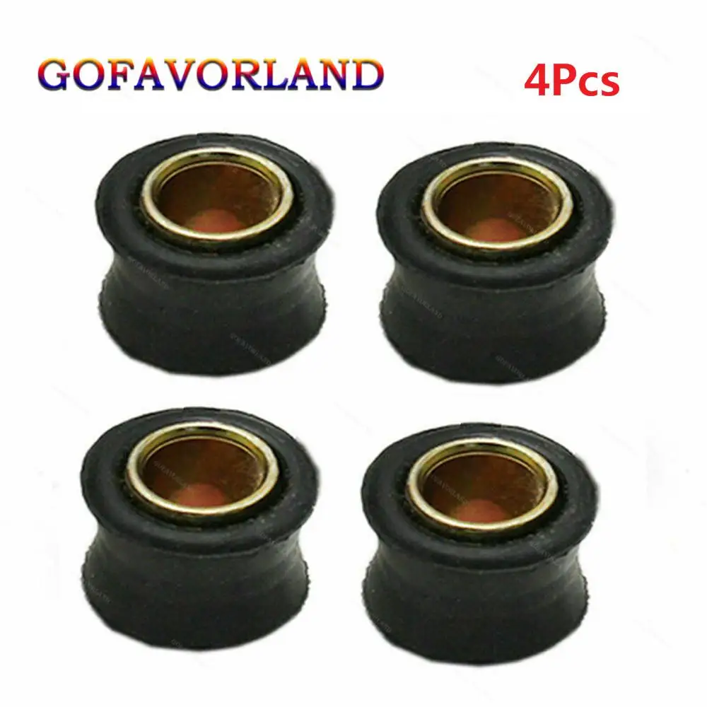 

4Pcs 10mm Universal Rear Shock Absorber Cushion Rubber Ring Bushing Part Replacement For Motorcycle Bike