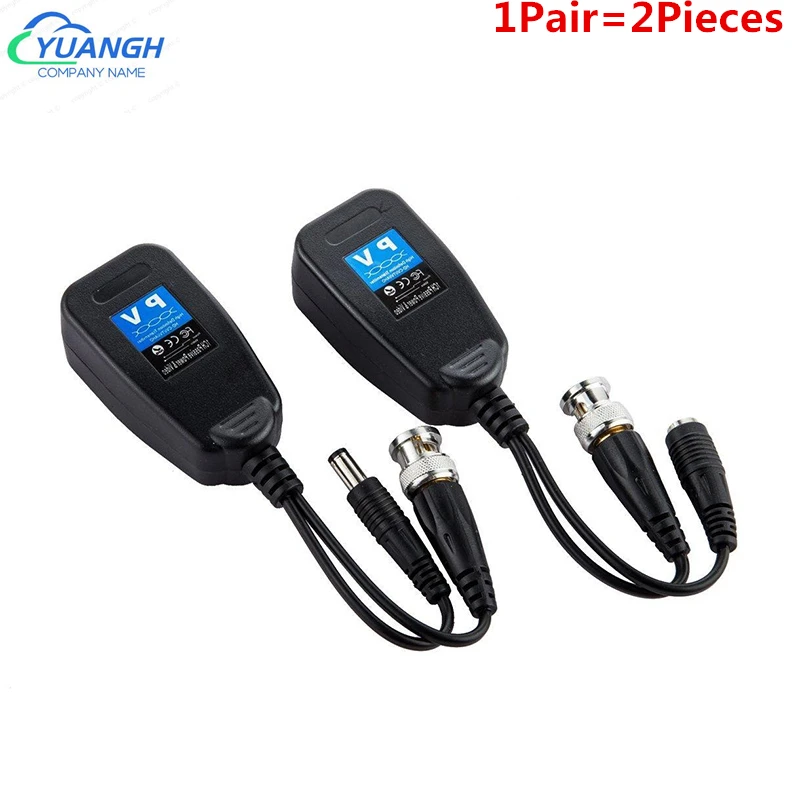 1CH Passive Balun RJ45 CCTV Video Balun Coax BNC Video Power Transceiver to CAT5e/6 RJ45 Connector Twisted Pair