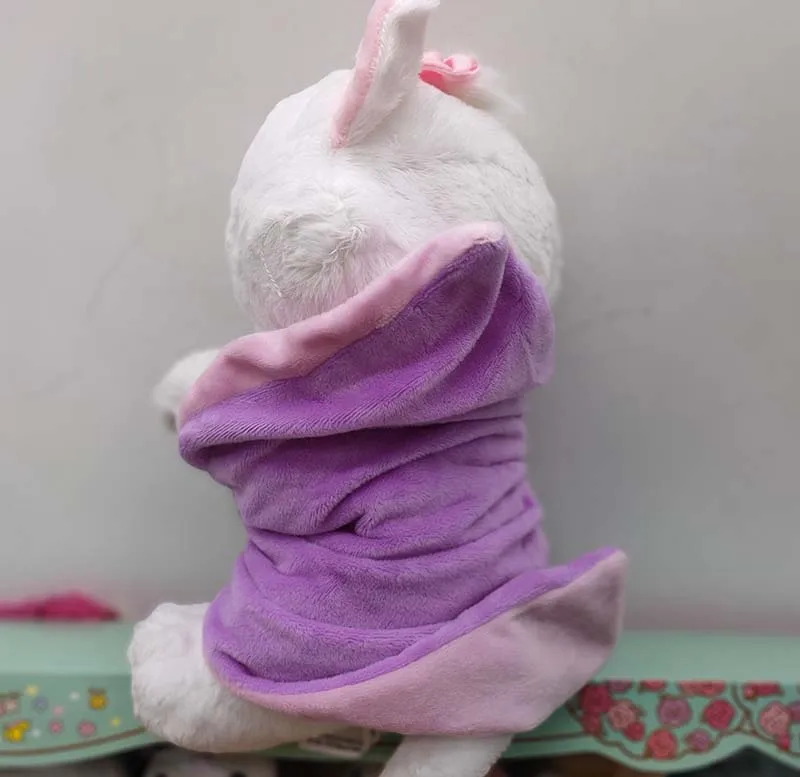 DISNEY-gato Marie de peluche para bebés, manta de 10 ", aristogatos blancos, gatito suave