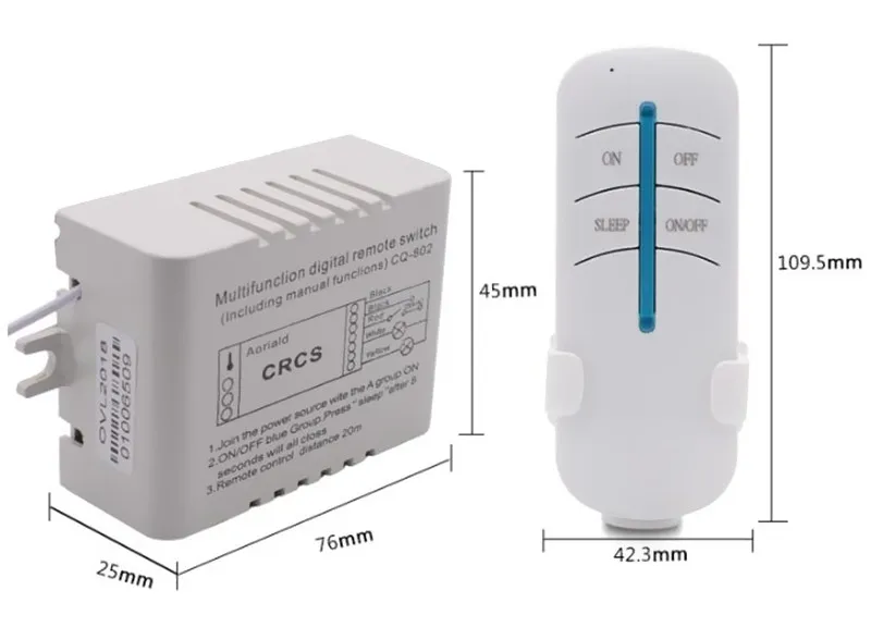 220V Draadloze Afstandsbediening Verlichting Schakelaar Muur Kroonluchter Led Licht Op Off Schakelaars 1 2 3 4 Ch Met ontvanger Transceiver