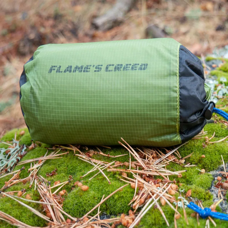 FLAME'S CREED Ultraleichte Plane, leicht, MINI, Sonnenschutz, Campingmatte, Zelt, Fußabdruck, 15D-Nylon, Silikon – Detail 5