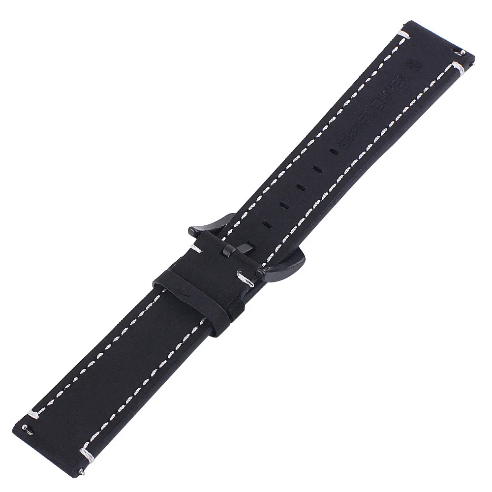 Watch Band 22mm Genuine Leather Strap For Huawei GT 2 GT2 Pro 2E Watch Strap Replacements Honor Magic 1 2 46mm Watch Mens Strap