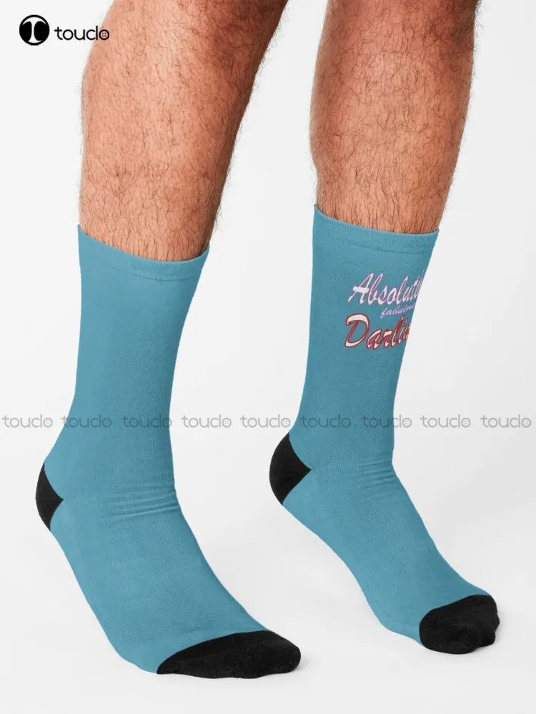 Absolutely Fabulous Darling Socks Softball Socks Personalized Custom Unisex Adult Teen Youth Socks 360° Digital Print Funny Sock