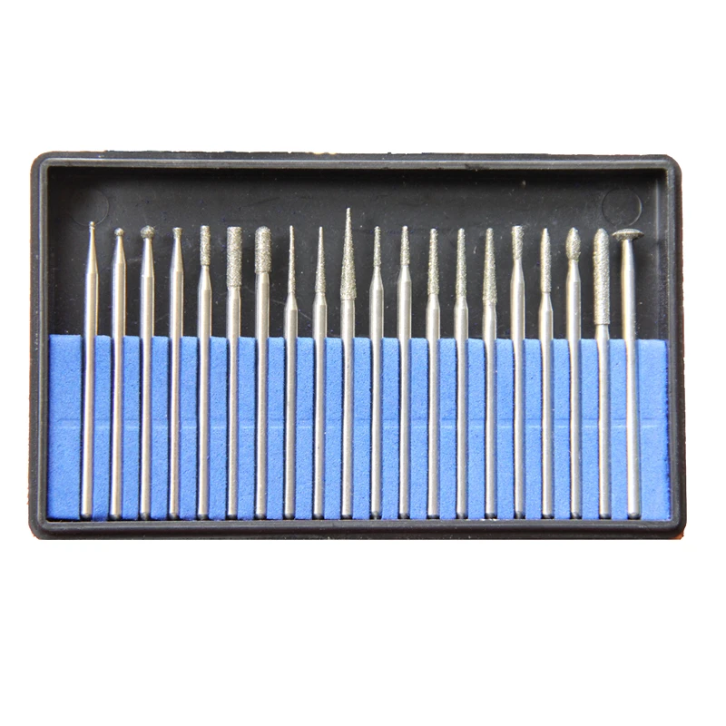 Tungsten Carbide Burs Steel Dental Tool Set Diamond Burs Lab Material Tungsten Steel Grinding Head Rotary Bur