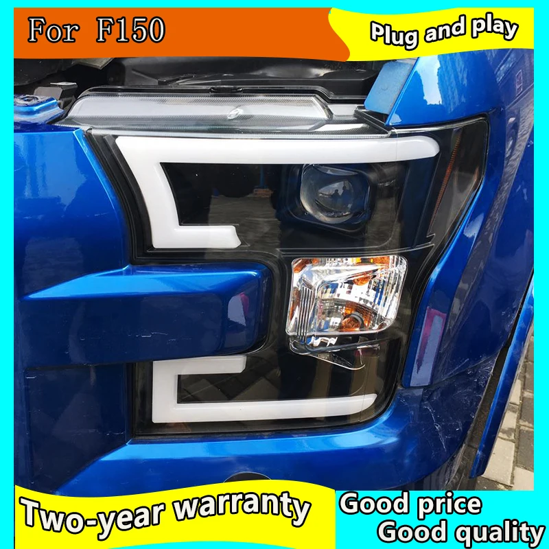 

Car Styling Head Lamp case for Ford F150 Raptor LED Headlights 2015-2017 DRL Daytime Running Light Bi-Xenon HID Accessories