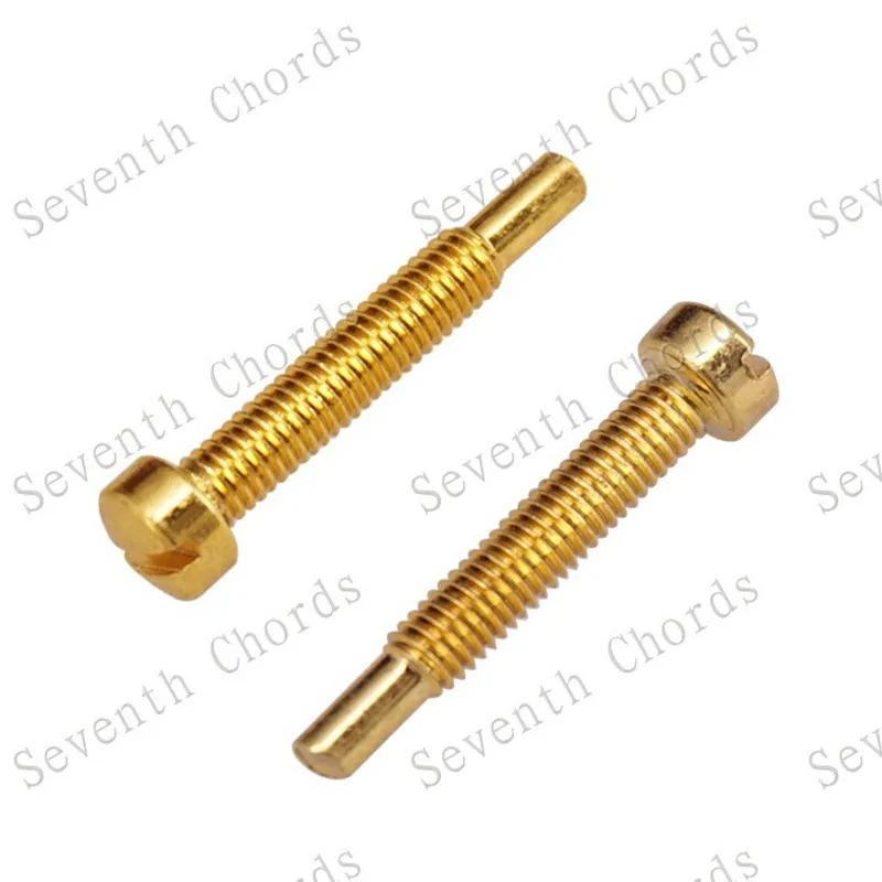 12 Teile/los Polstück Schrauben Für Elektrische Gitarre Humbucker Pickup Abdeckung Gold Und Schwarz Silber Musical Instrument Zubehör – Detail 6