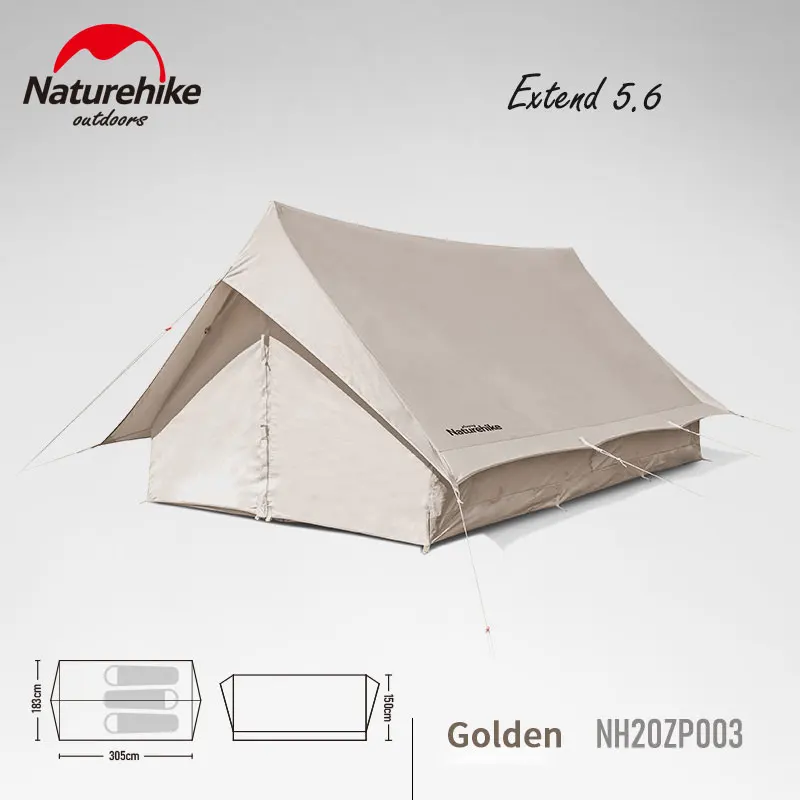 

Naturehike Camping 5.6㎡ Indian Vintage Tent 2 People Roof Top Tent Glamping Tourist Tents Outdoor Garden Cotton Tent Asylum