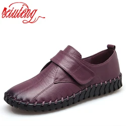 Xiuteng donna ballerine primavera moda Comfort scarpe basse in vera pelle donna Slip On donna verde smeraldo scarpe zapatos mujer