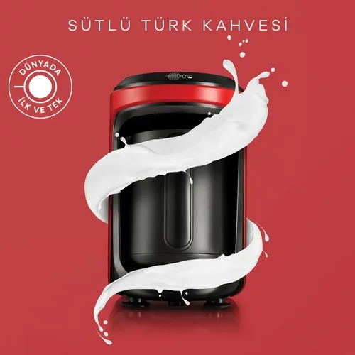 Karca Hüps Milk Turkish Coffee Maker Red