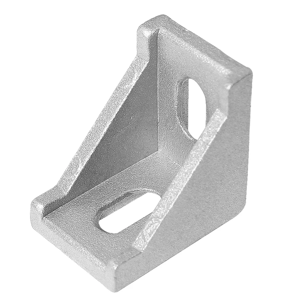 

10 20 50pcs 2020 Series Silver Slot 6mm Corner Angle L Brackets Connector Fasten connector 20S Aluminum Profile Accessories