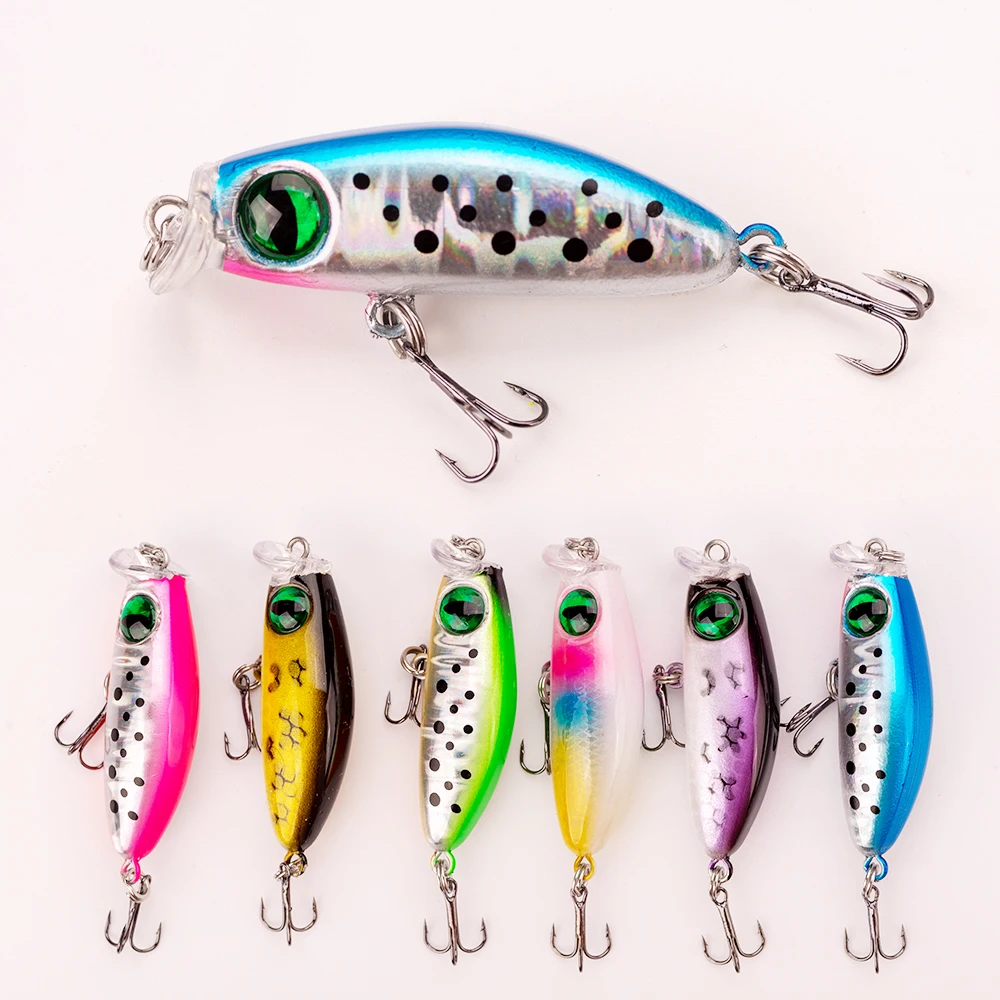 1PCS Japanese Design Bait Small Lures 2.5g 35mm slowly Sinking Minnow Mini Hard Bait For Perch Trout