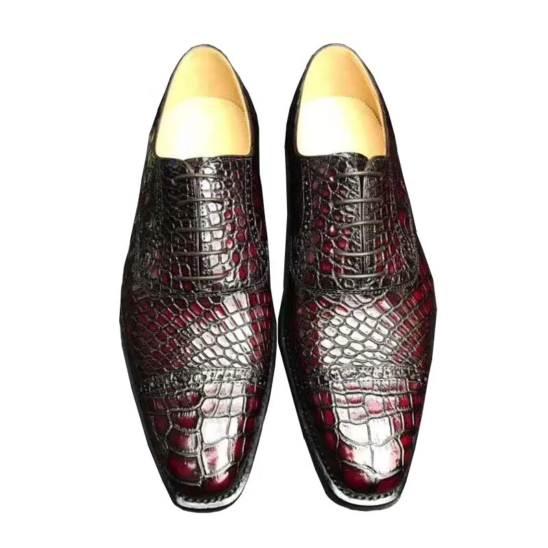 chue new men shoes crocodile leather shoes men dress shoes men formal shoes wedding  business banquet real leather sole