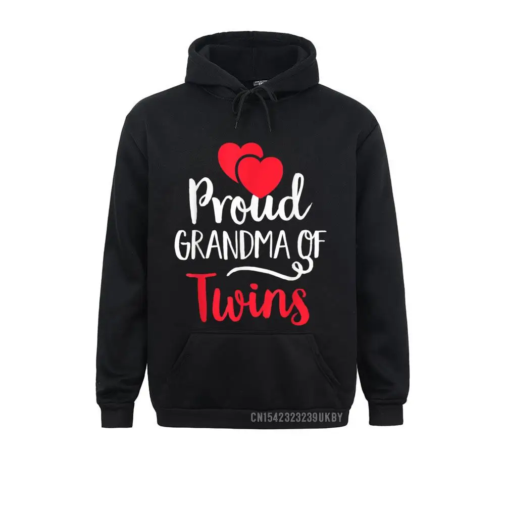 

Long Sleeve Hoodies Women Sweatshirts Proud Grandma Of Twins Harajuku - Twin Lover Mom Hoody Normal Sportswears Designer