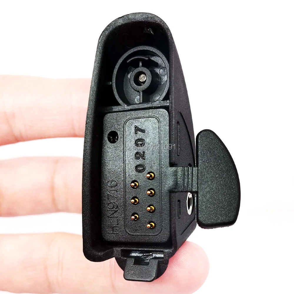 Walkie Talkie Adapter Suitable for Motorola GP328 Multi-pin Plug to M-Type 2 Pin Headset Microphone Accessories Connector