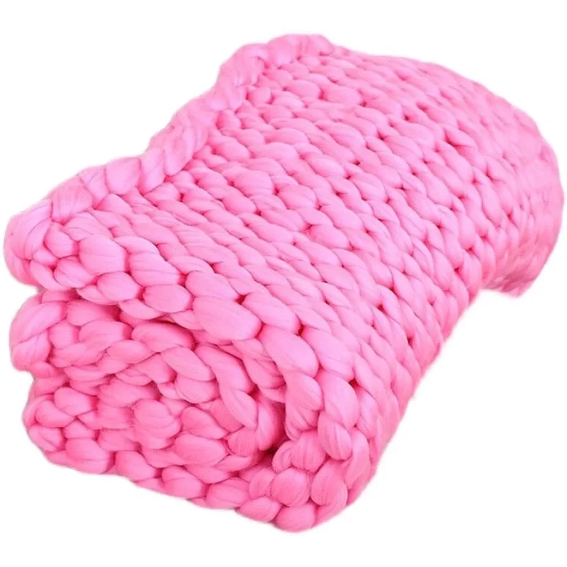 

2021 Drop Shipping Polyester Knitted Blanket Soild Color Sofa Throw Blanket TV Nap Blankets Air Condition Bed Mat Pads Almofadas